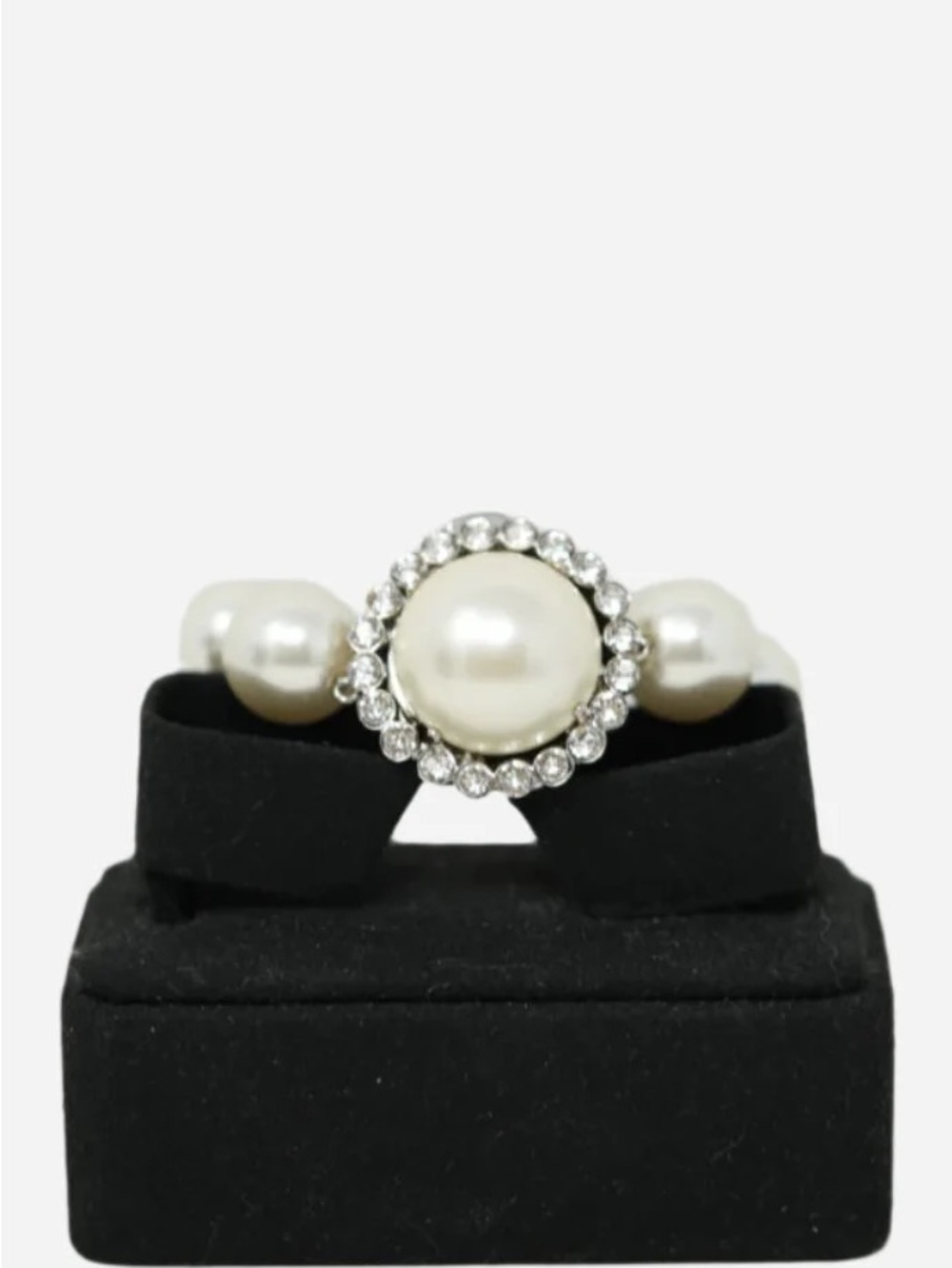 Miu Miu Pearl Rhinestone Bracelet